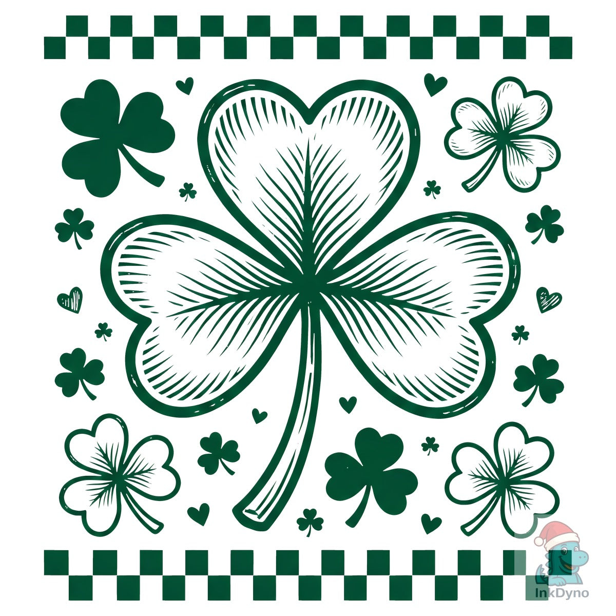 Hand Drawn Shamrock St Patrick
