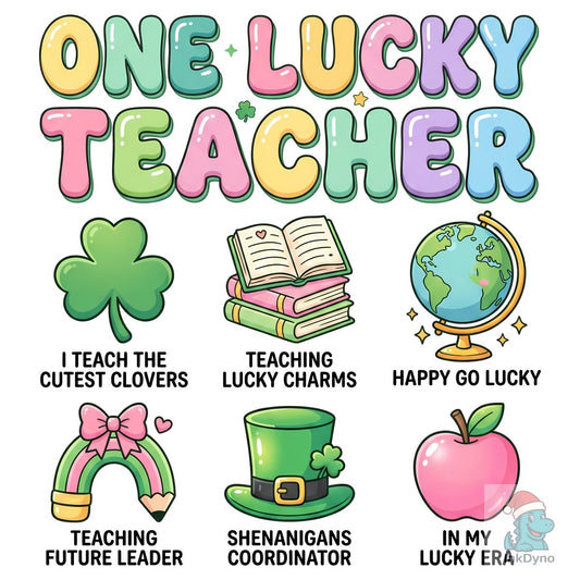 One Lucky Teacher St Patrick - DTF Transfer