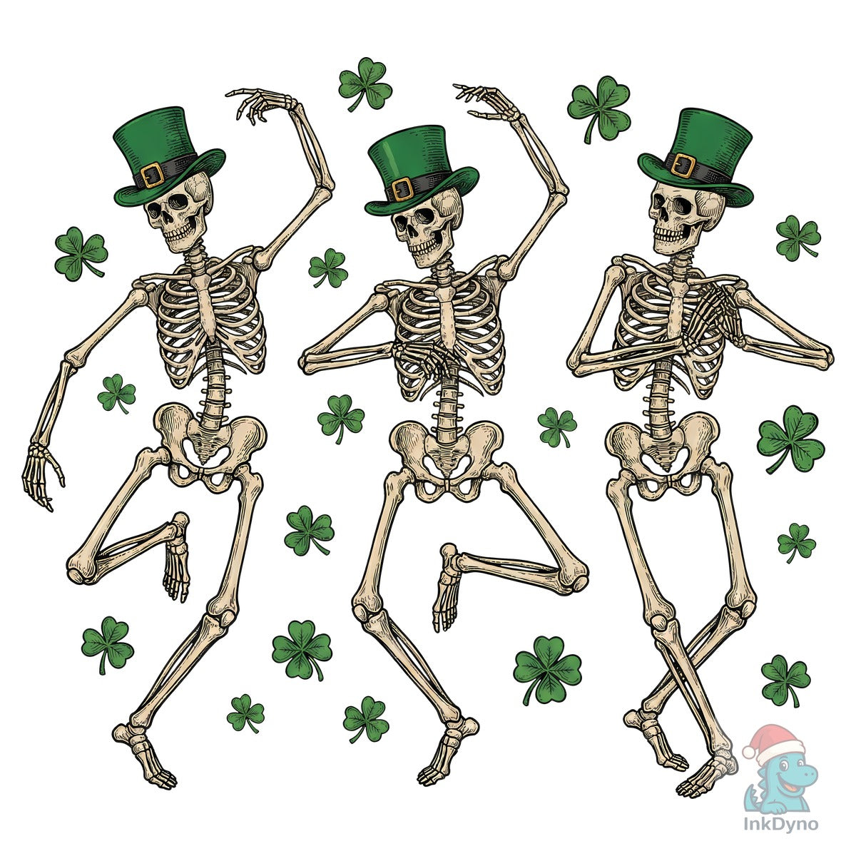 St Patrick's Day Dancing Skeleton
