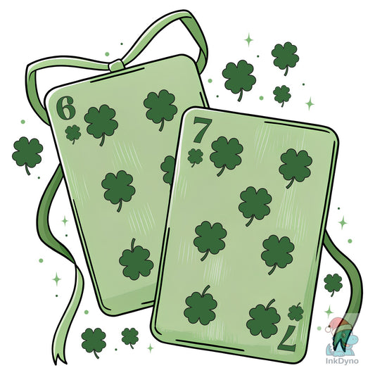 6 7 Playing Cards Patrick - DTF Transfer