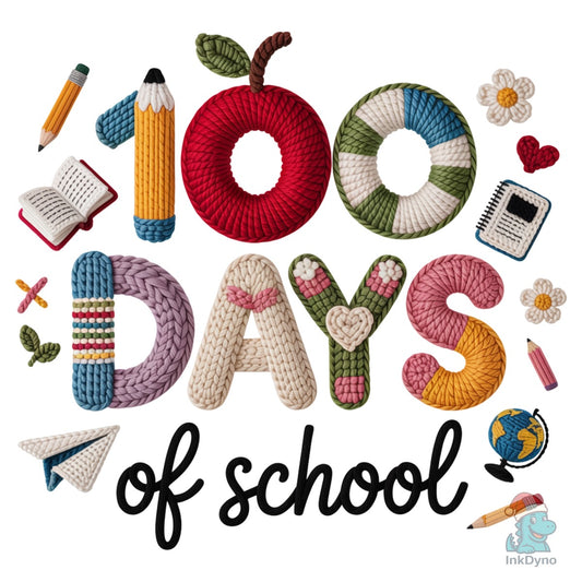 100 Days of School Doodle - DTF Transfer