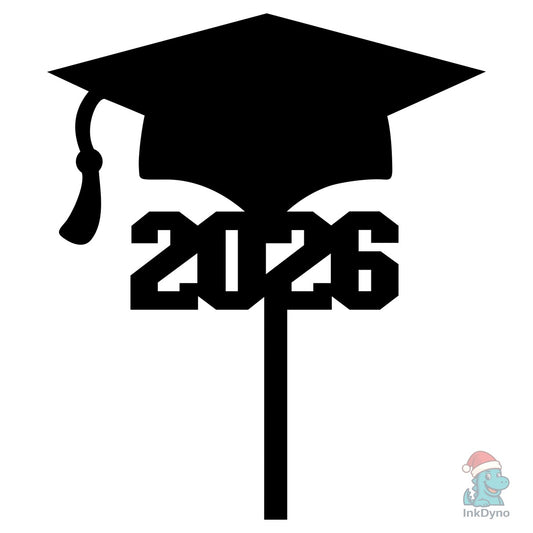 Graduation Cake Topper 2026 Graduate Hat - DTF Transfer