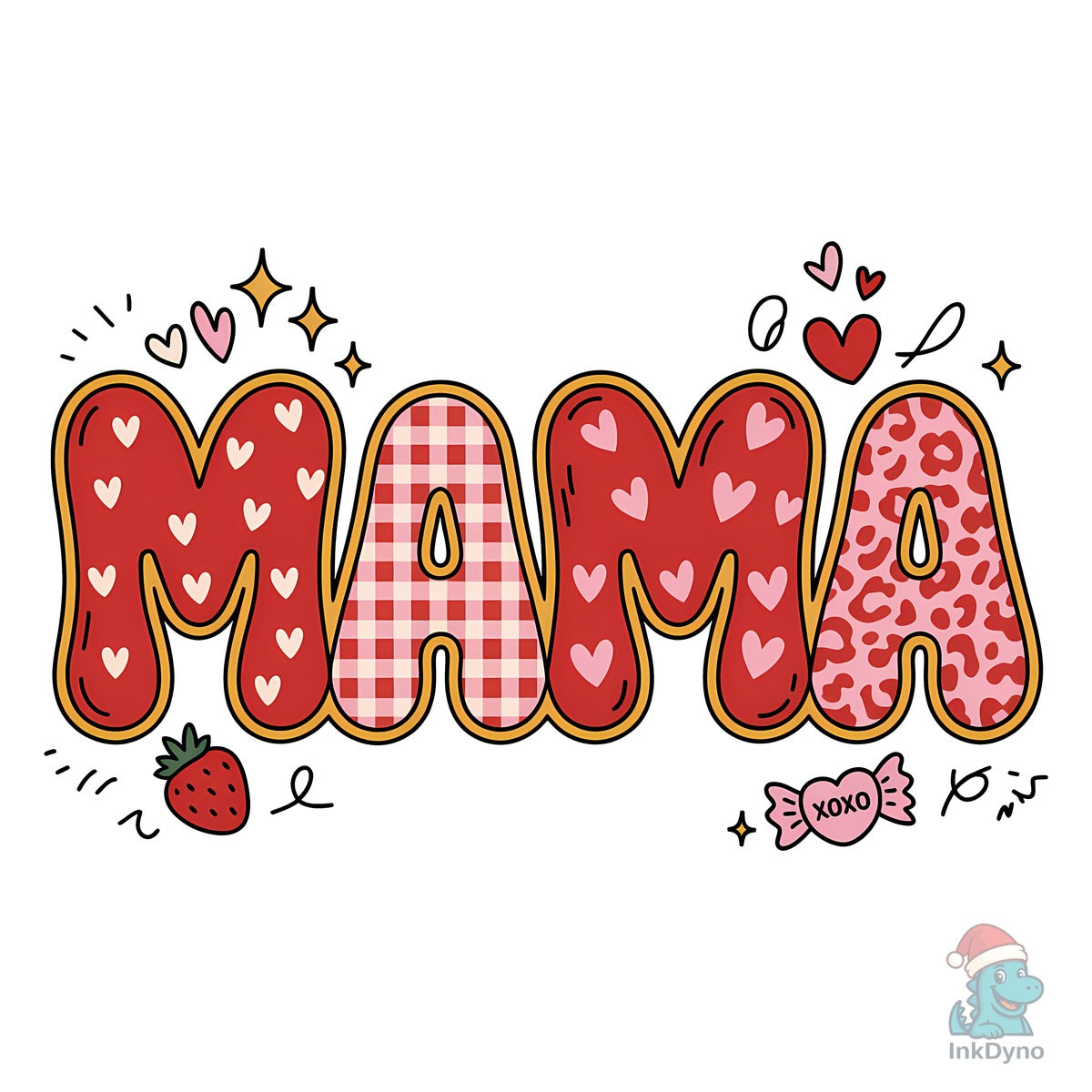 Mama Valentine Sublimation Design
