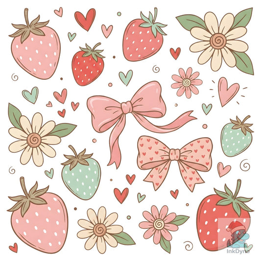Cottagecore Strawberry - DTF Transfer
