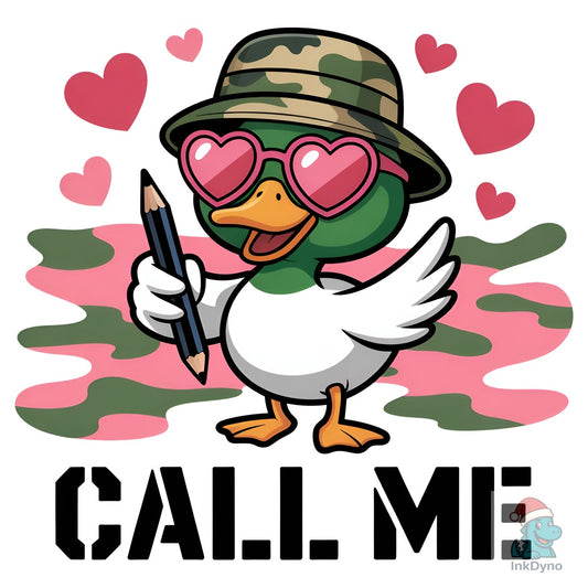 Boys Valentines Valentines Duck Hun - DTF Transfer