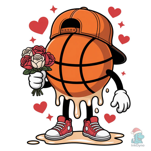 Funny Basketball Valentine - DTF Transfer