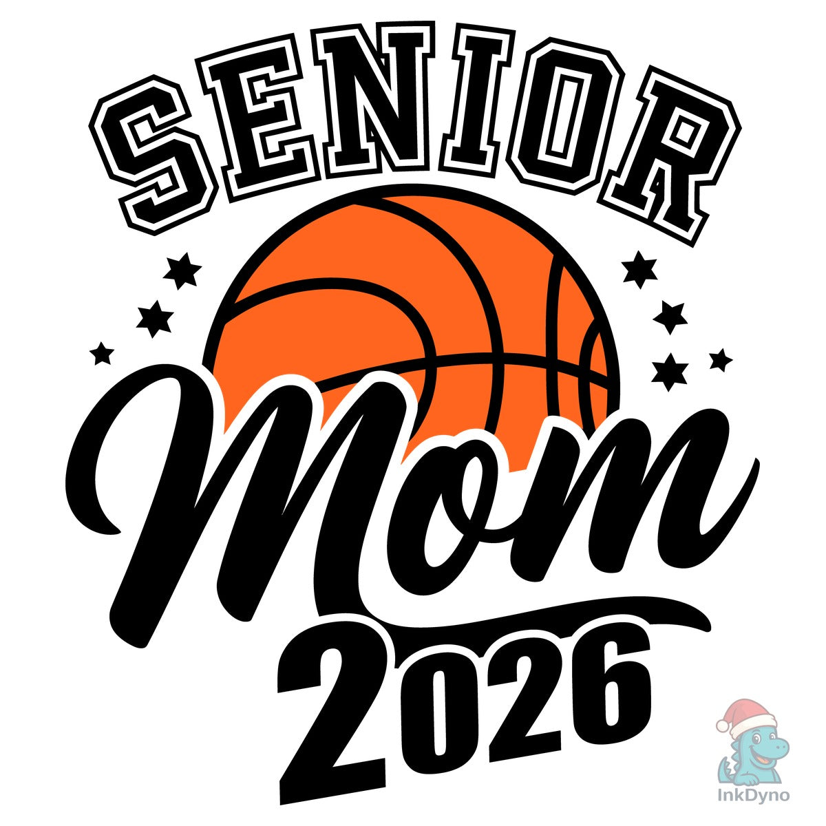 Senior Mom Basketball 2026 Design