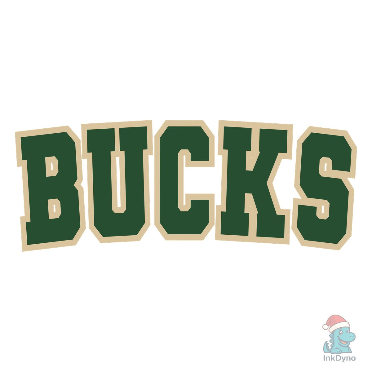 Bucks Varsity Curved Green & Gold