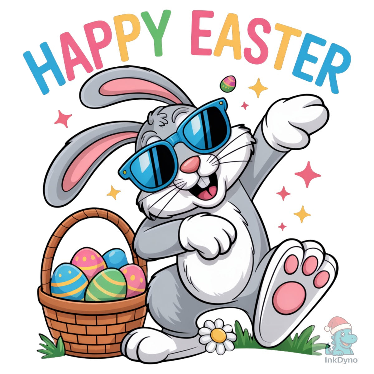 Happy Easter Cool Bunny Shirt