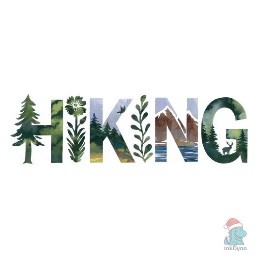 Hiking Adventure Forest Landscape - DTF Transfer