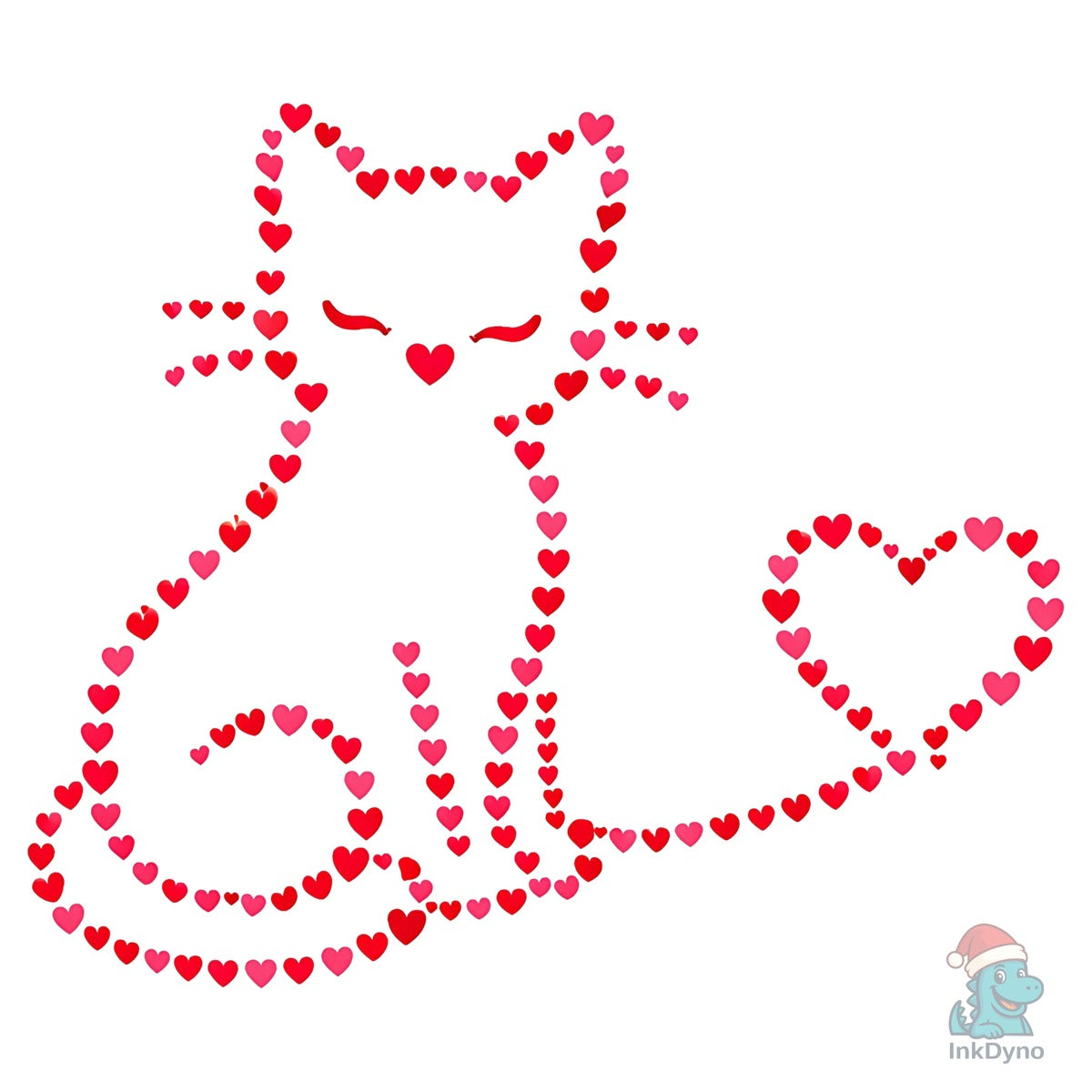 Cat Valentine Heart String Lights