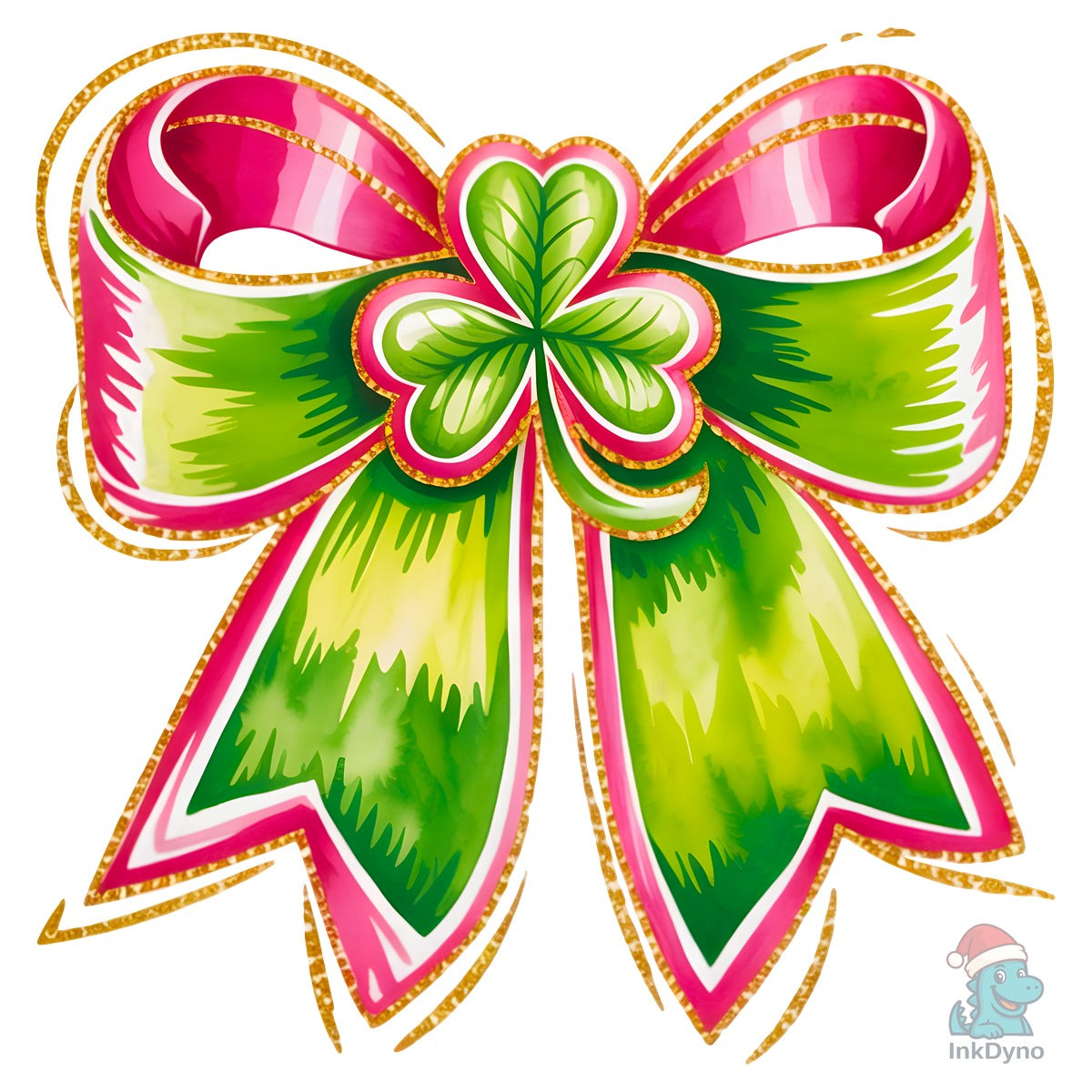 Coquette St Patricks Shamrock Bow