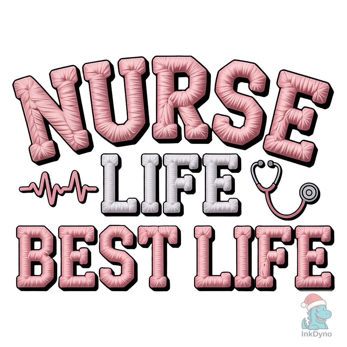 Faux Yarn Nurse Life Sublimation Shirt