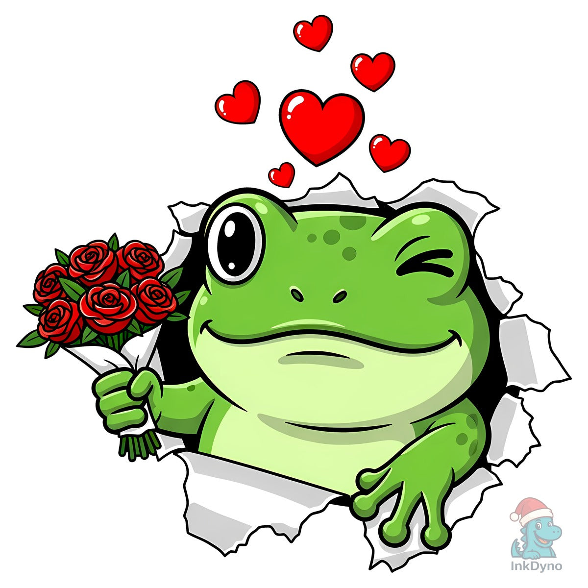 Funny Frog Valentine Love