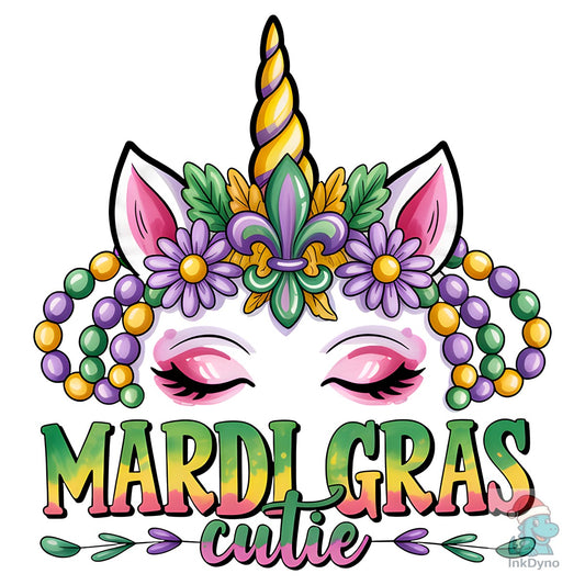 Mardi Gras Cutie Fat Tuesday - DTF Transfer