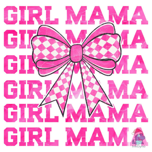 Retro Coquette Bow Girl Mama - DTF Transfer