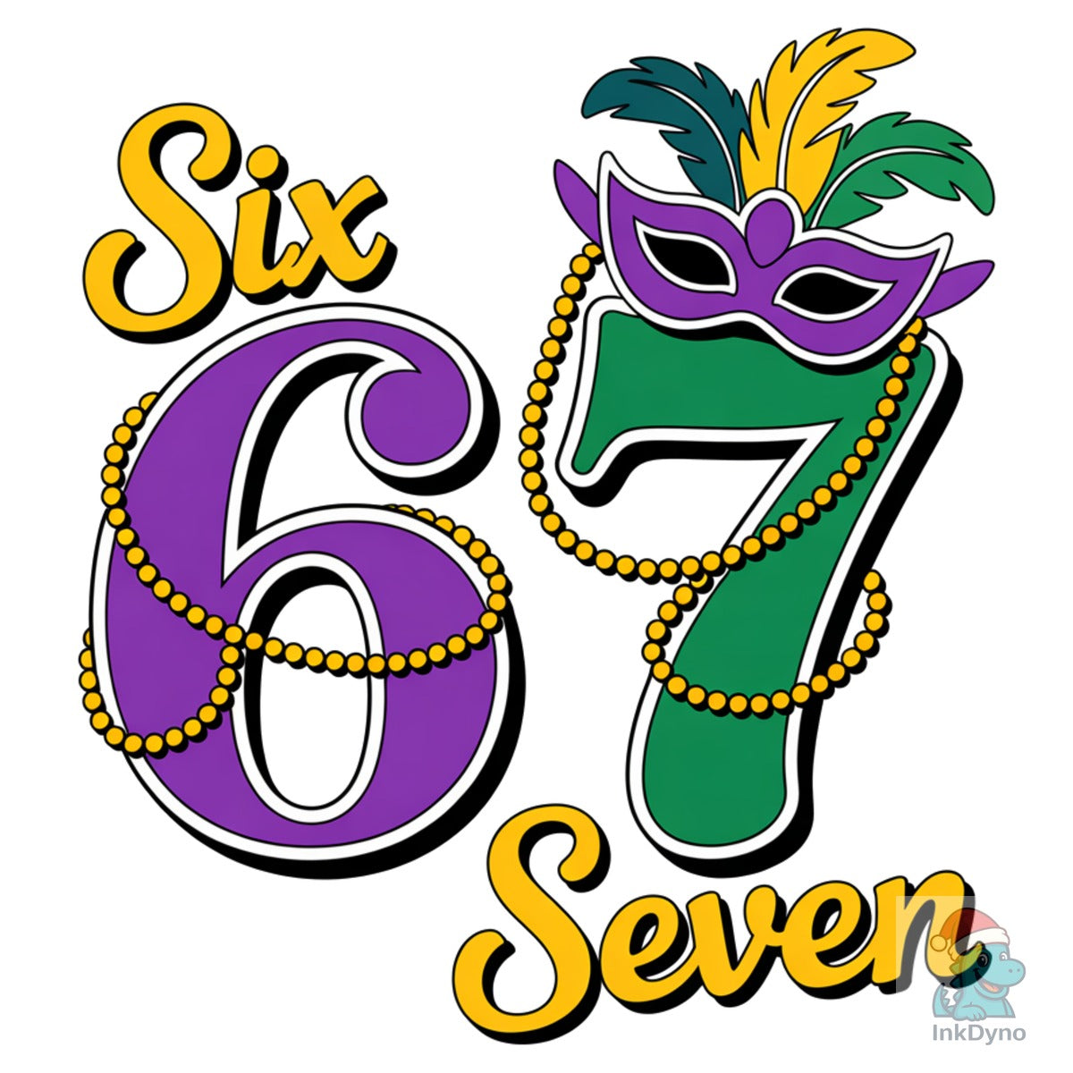 Six Seven Mardi Gras Funny 6 7