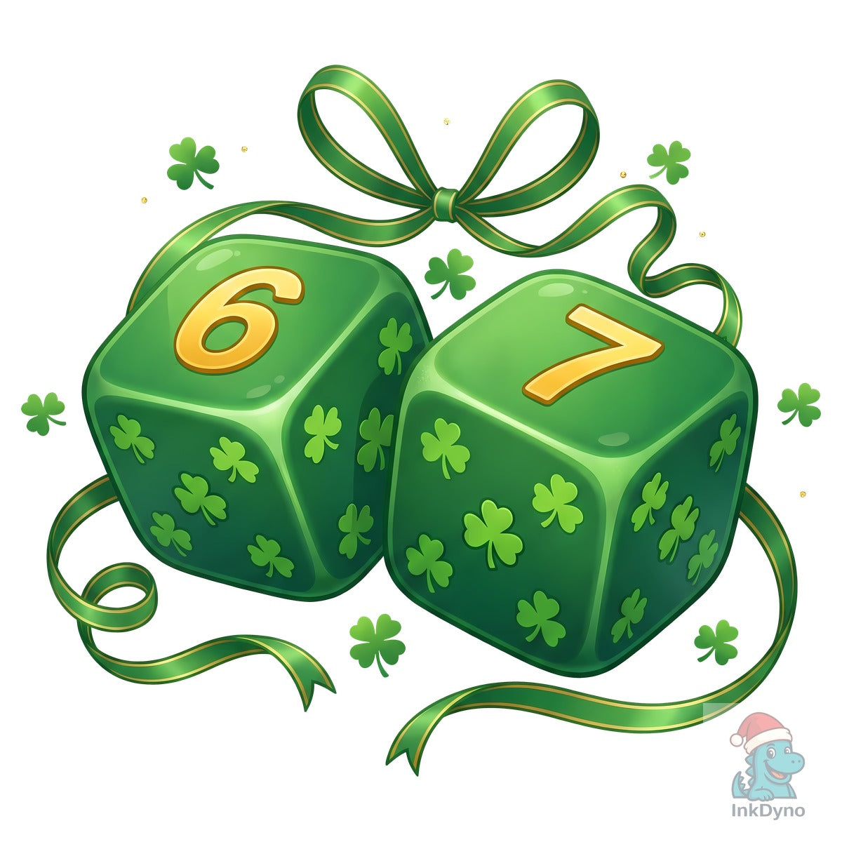 St Patrick's Day Six Seven Meme Dice