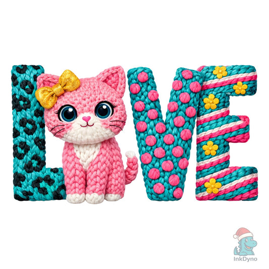 Crochet Valentine Love - DTF Transfer