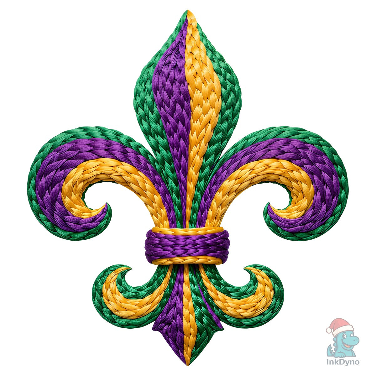 Mardi Gras Yarn Fleur-de-Lis