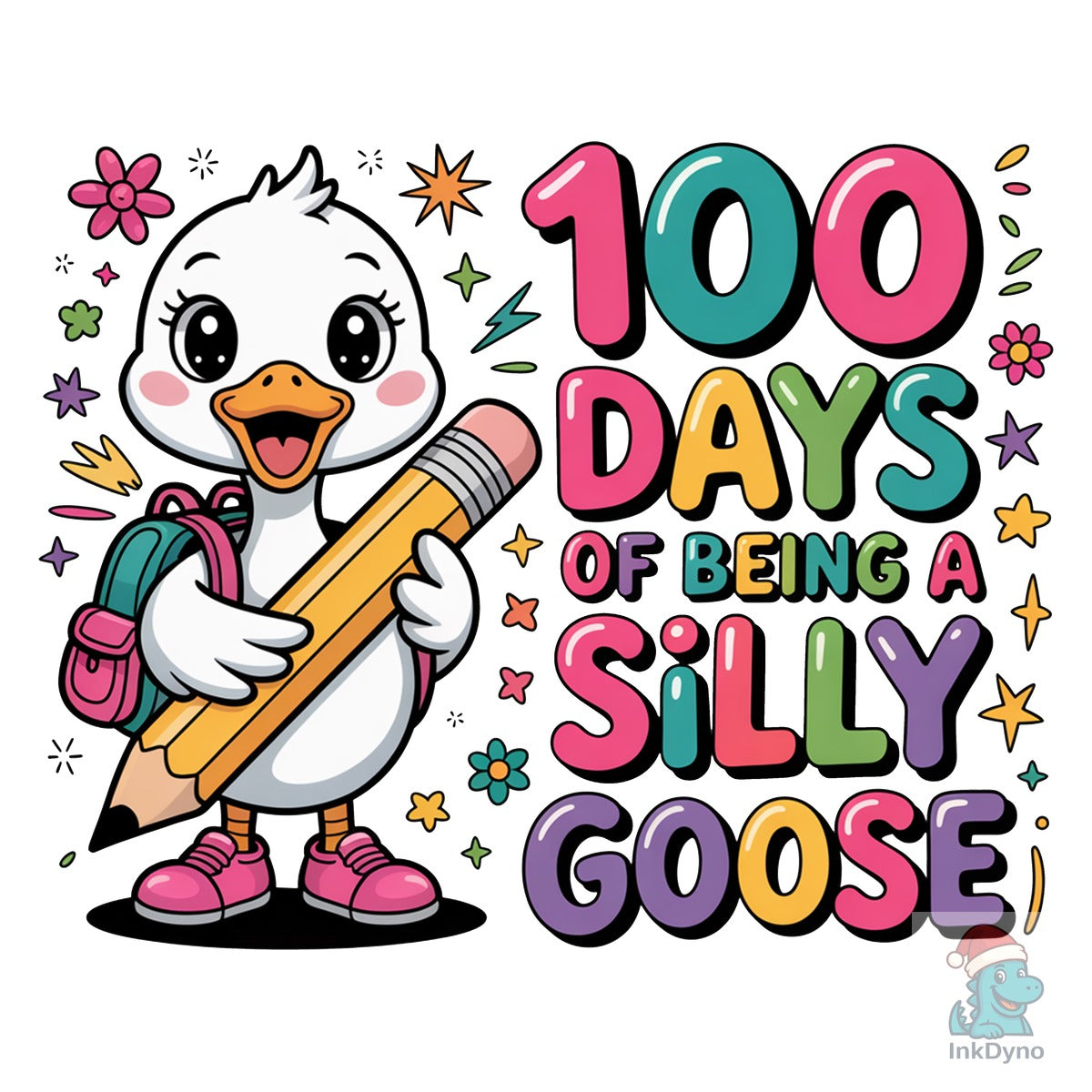 Funny Goose Happy 100 Days of School
