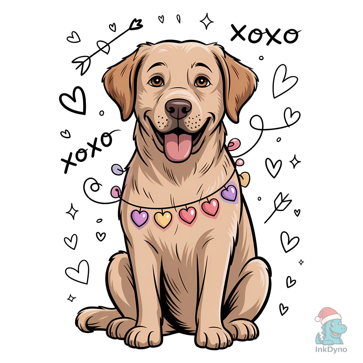 Valentine Labrador Retriever Sublimation