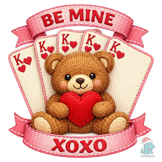 Crochet Valentine Cards - DTF Transfer