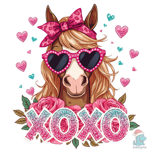 Horse XOXO Valentine Sublimation - DTF Transfer