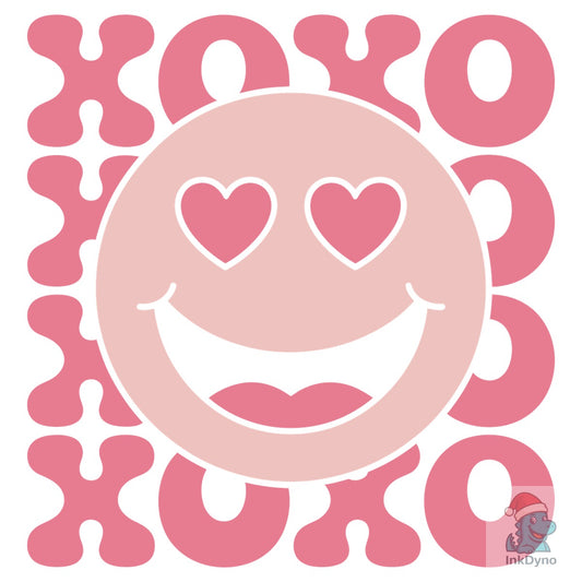 Smiley Face XOXO Valentine's Day - DTF Transfer