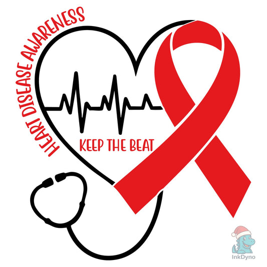 Heart Disease Awareness Keep the Beat - DTF Transfer