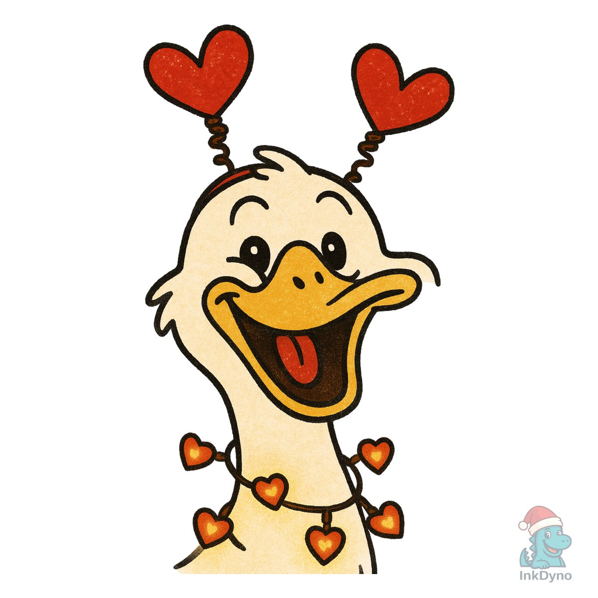 Retro Valentine Goose Funny