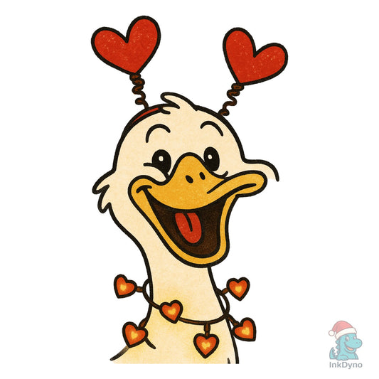 Retro Valentine Goose Funny - DTF Transfer