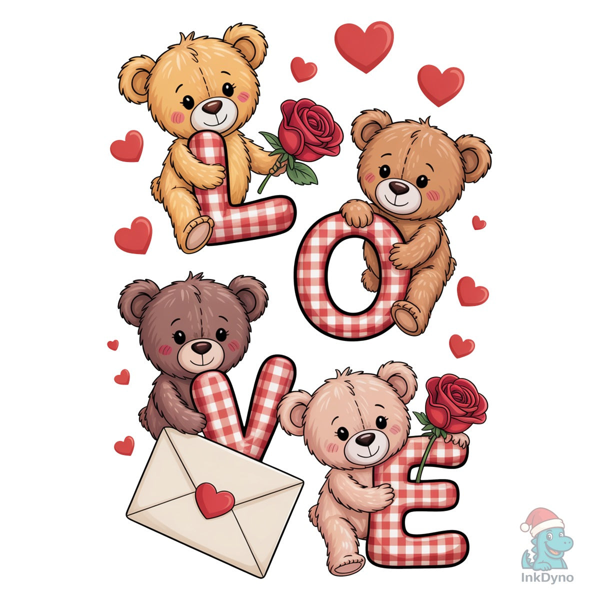 Teddy Bear LOVE Valentine Bear Love
