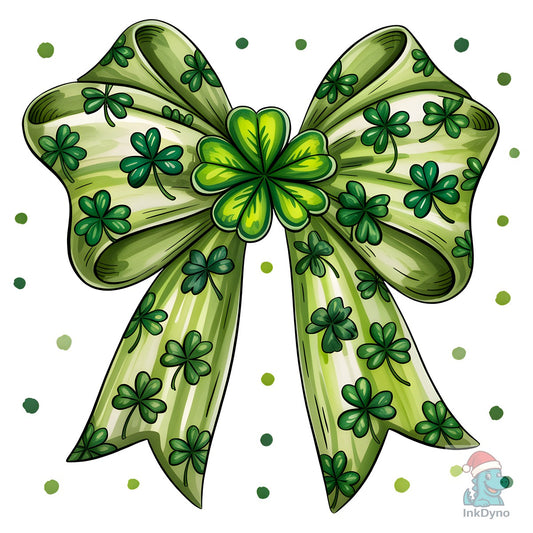 Coquette Patrick's Day Bow - DTF Transfer