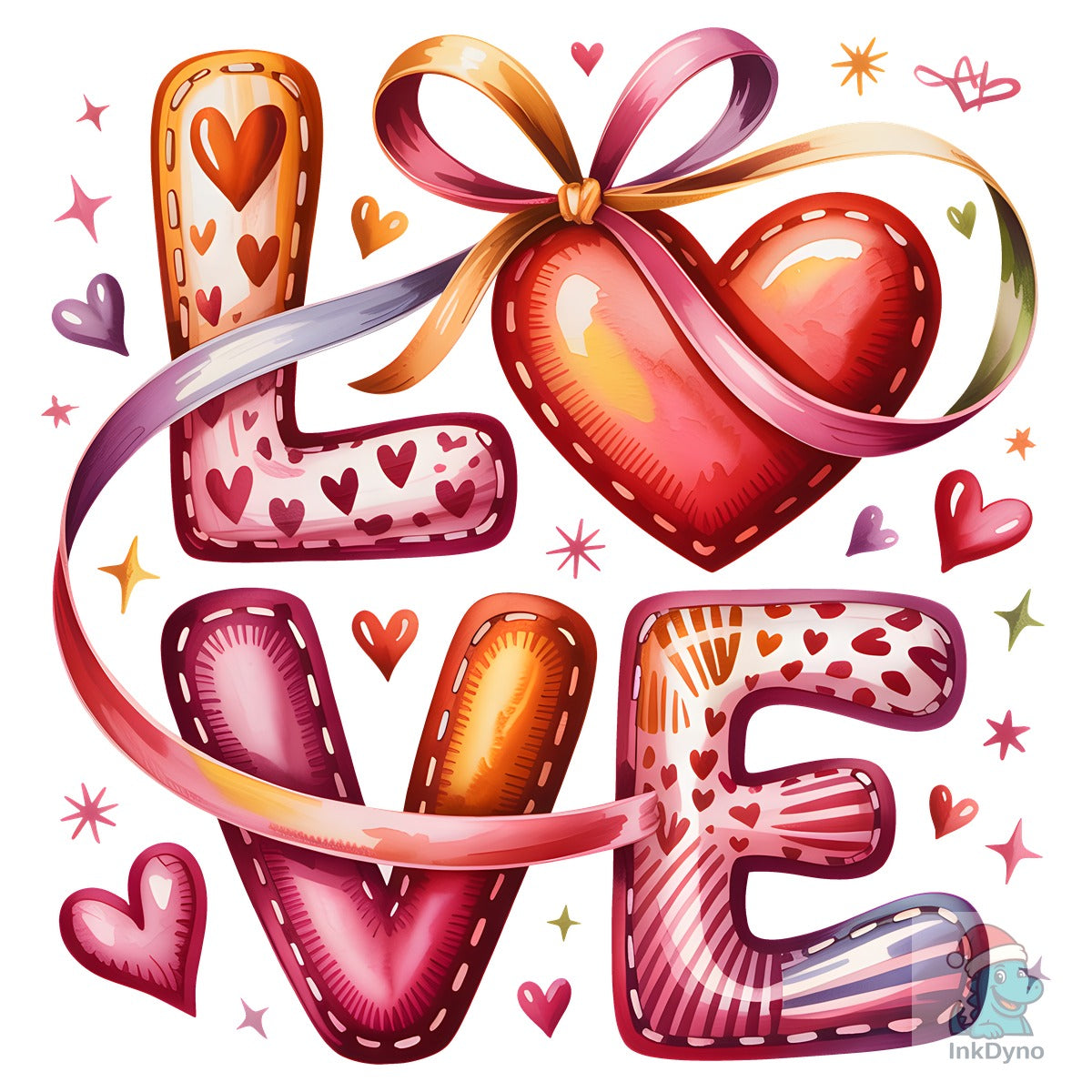 Love Doodle Valentine Heart T-shirt