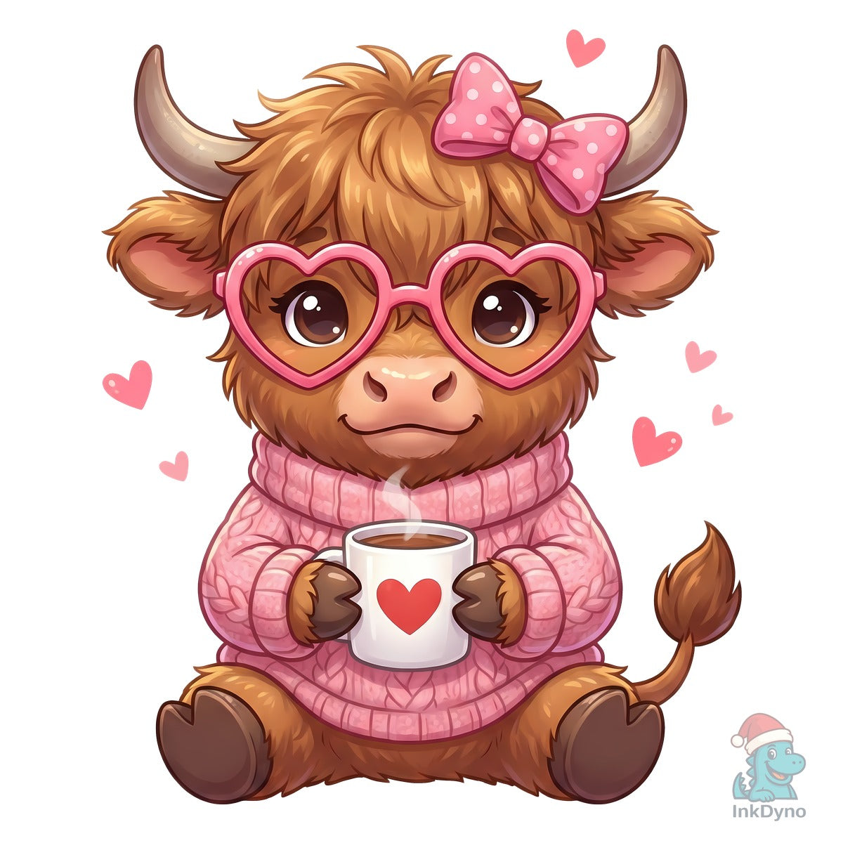 Cute Highland Cow Valentine