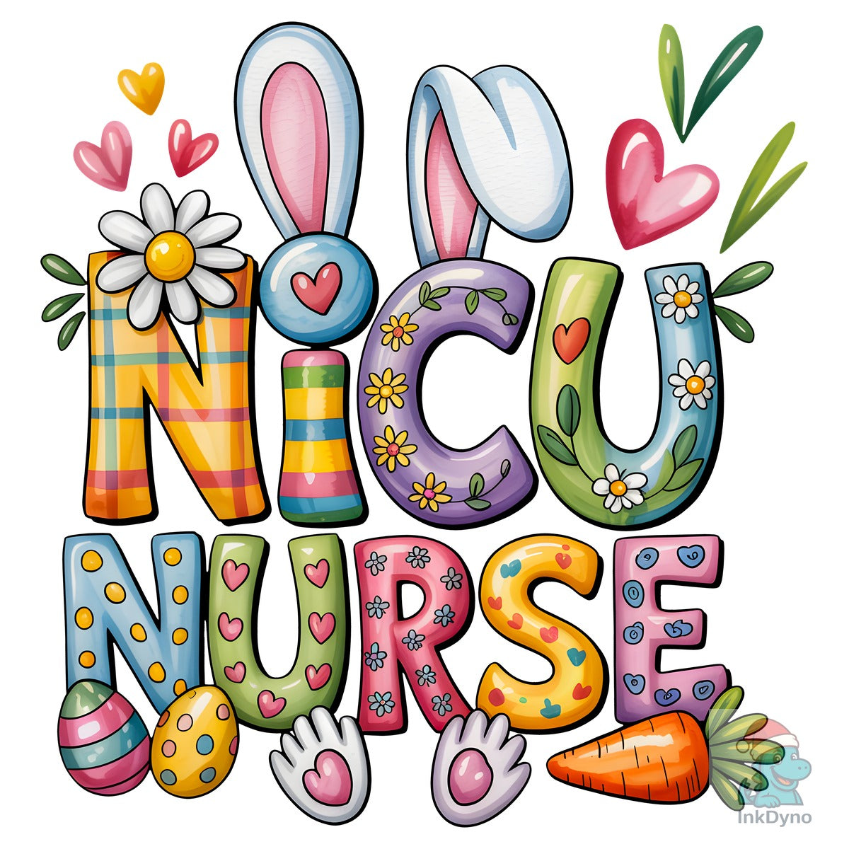 Easter NICU Nurse Sublimation Design
