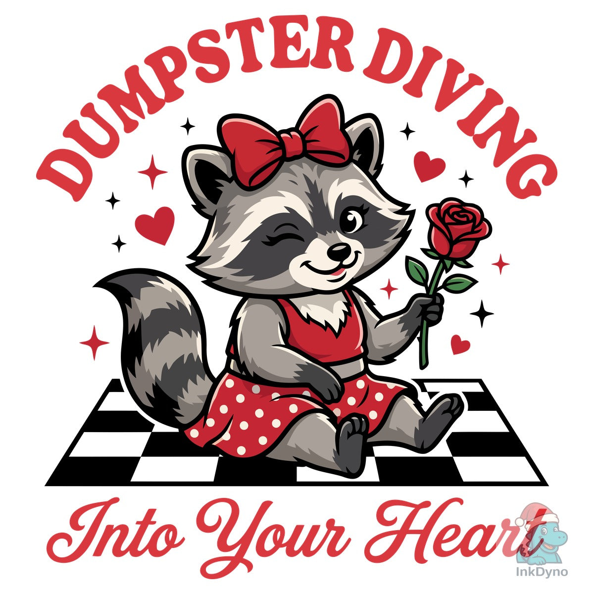 Funny Dumpster Love Raccoon