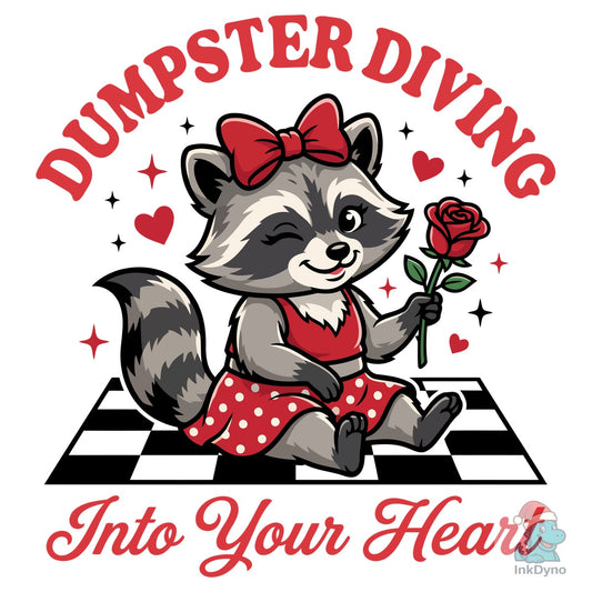 Funny Dumpster Love Raccoon - DTF Transfer