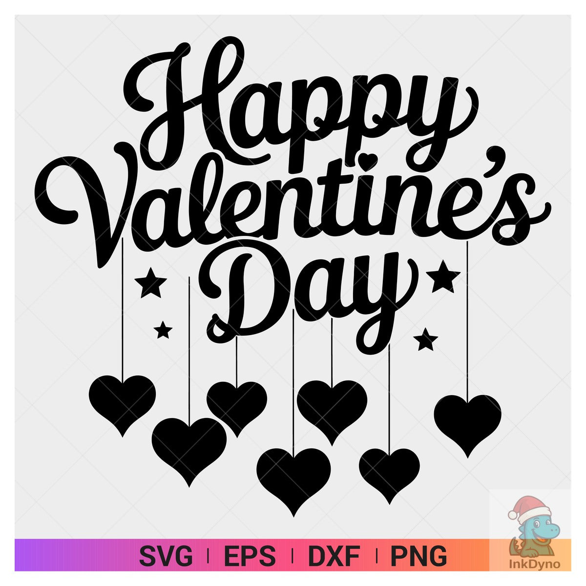 Happy Valentine's Day Cut File