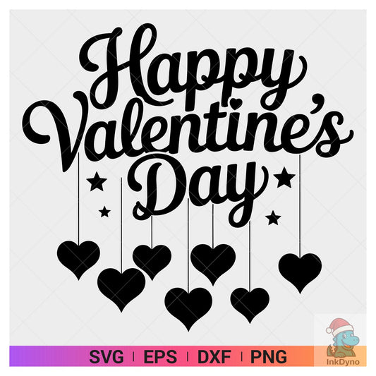 Happy Valentine's Day Cut File - DTF Transfer