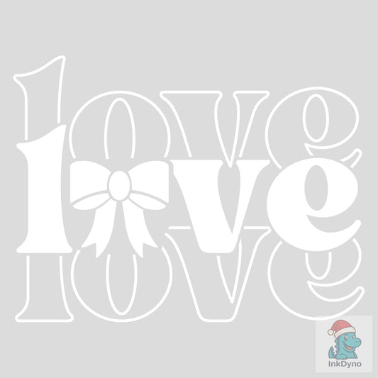 Love Bow Valentines Day Shirt - DTF Transfer