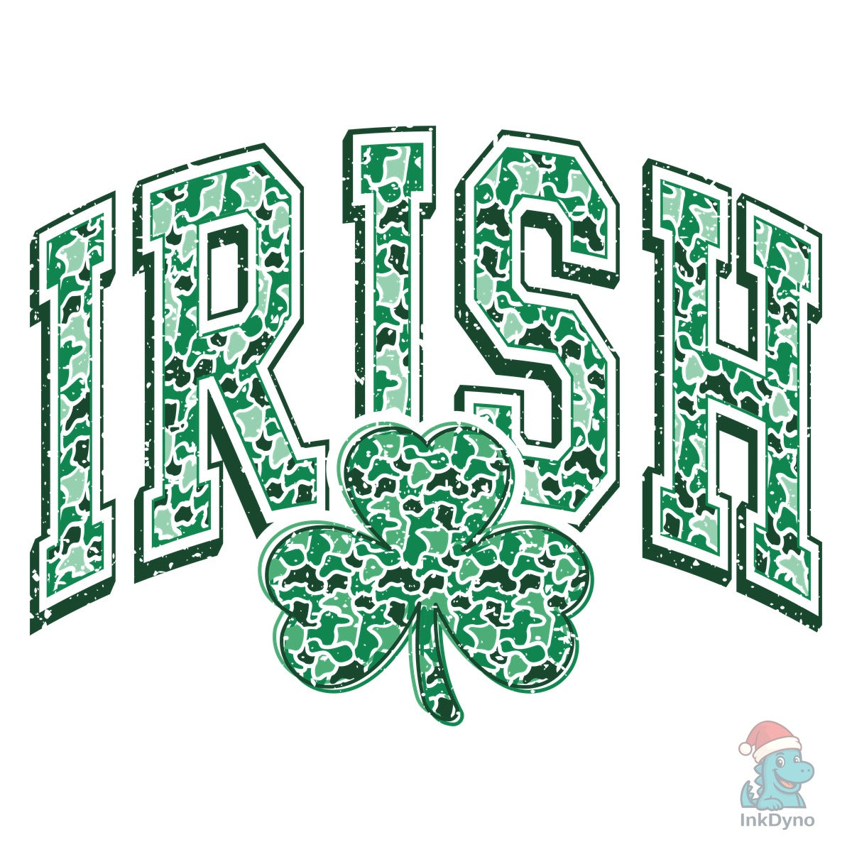 Retro Camo Irish St Patricks Day
