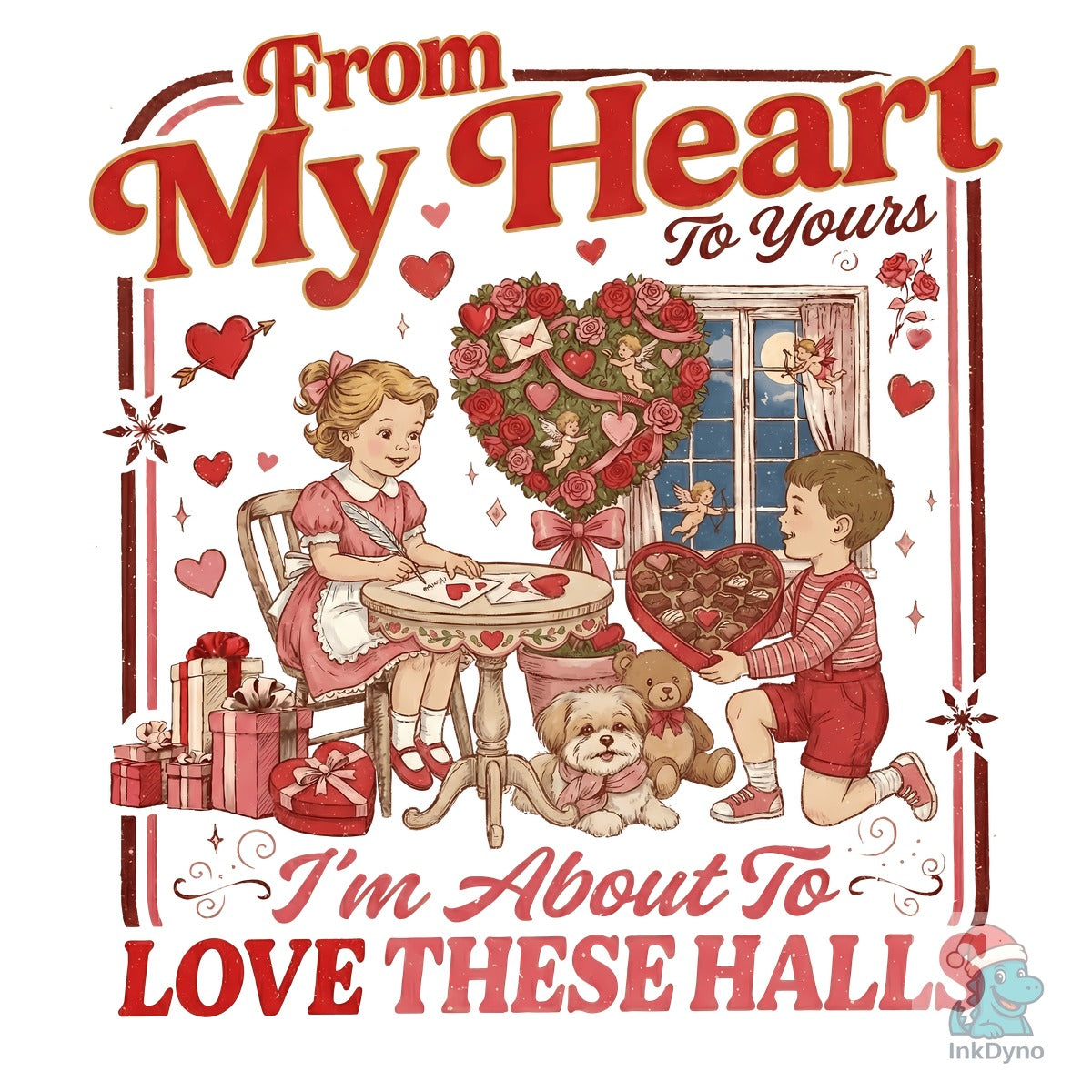 Retro Valentine Love These Heart
