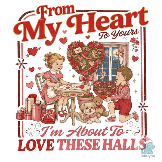Retro Valentine Love These Heart - DTF Transfer