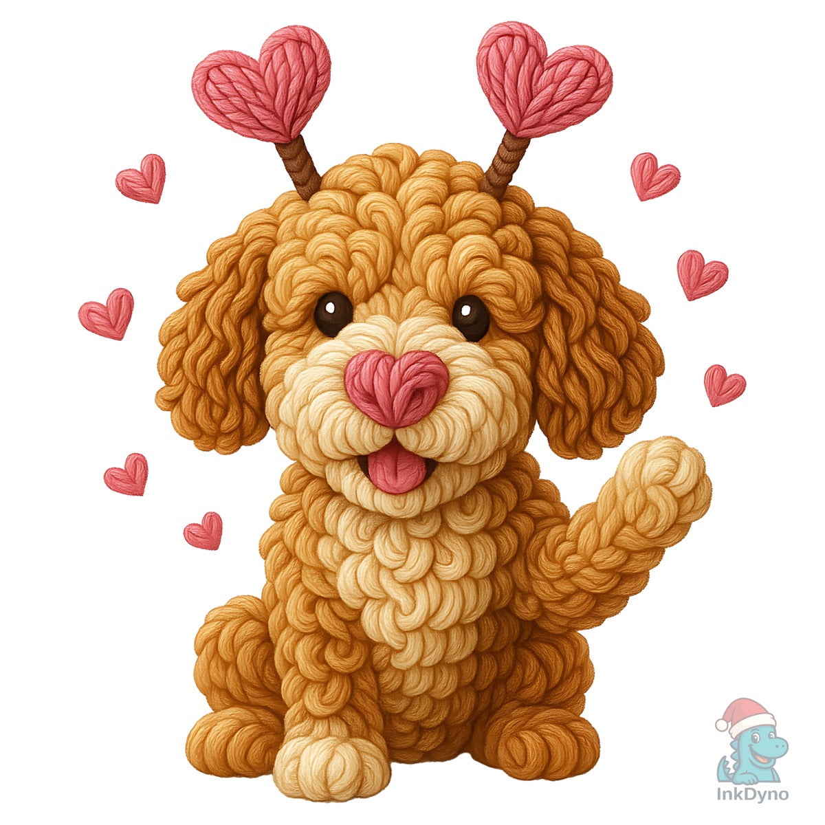 Dog Valentines Day Goldendoodle