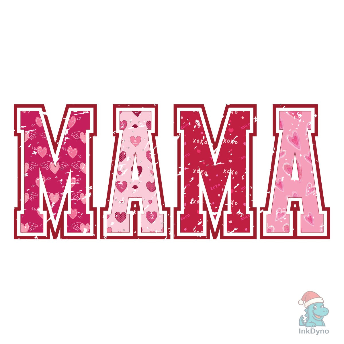 Mama Valentine Day Mama Love Heart Mom