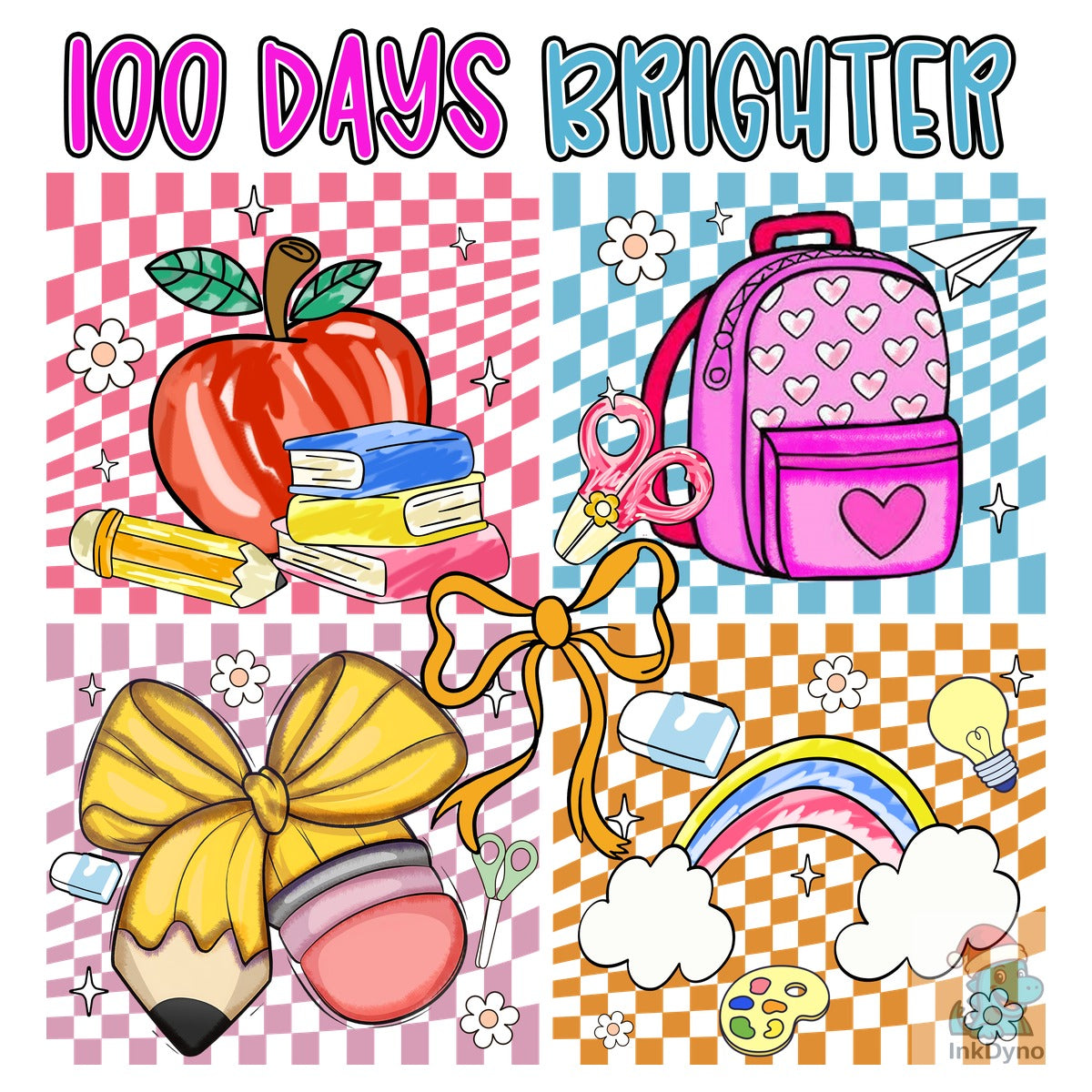Checkered 100 Days Brighter School