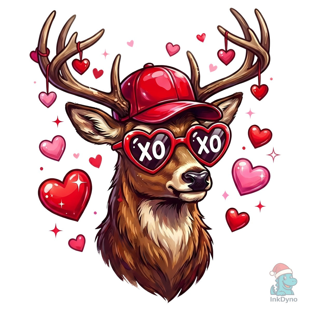 XOXO Valentine Deer Sublimation