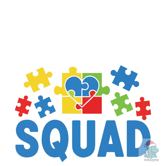 Autism Support Squad T-shirt Design - DTF Transfer